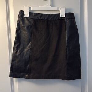 Paper Crane Faux Leather Skirt Size Large New With Tags